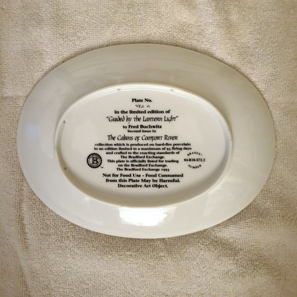 FRED BUCHWITZ Limited Edition "GUIDED BY THE LANTERN LIGHT" Fine Porcelain Plate - Picture 2 of 2